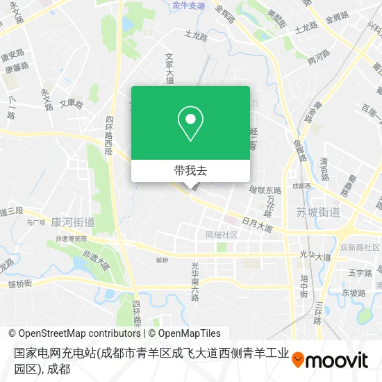 国家电网充电站(成都市青羊区成飞大道西侧青羊工业园区)地图