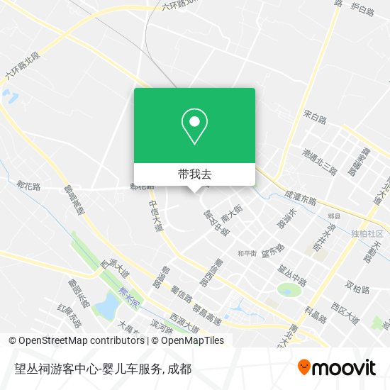 望丛祠游客中心-婴儿车服务地图