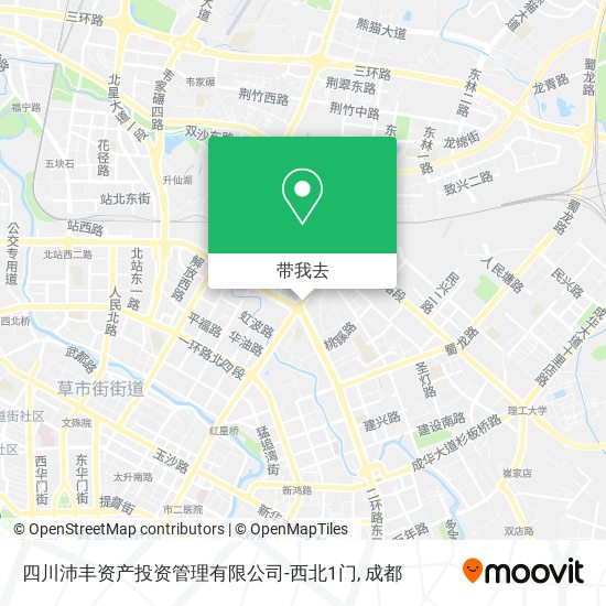 四川沛丰资产投资管理有限公司-西北1门地图