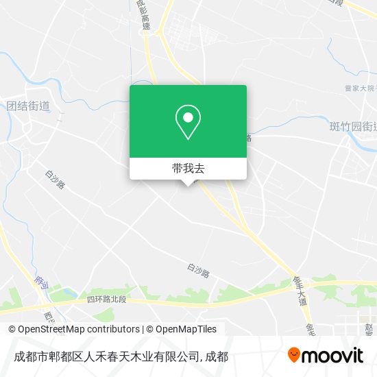 成都市郫都区人禾春天木业有限公司地图
