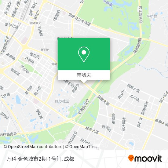 万科·金色城市2期-1号门地图