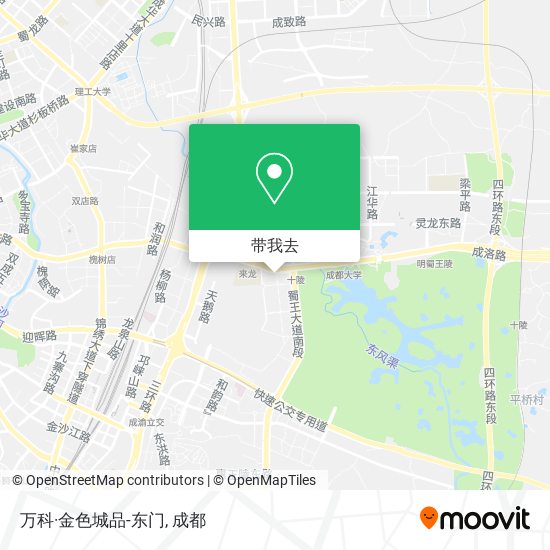 万科·金色城品-东门地图