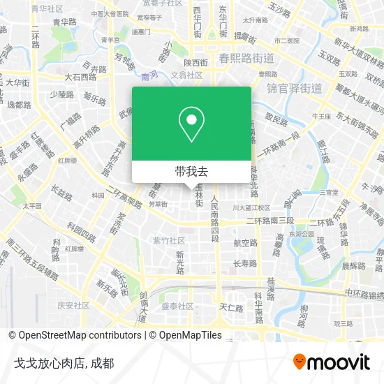 戈戈放心肉店地图