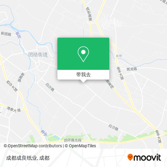 成都成良纸业地图