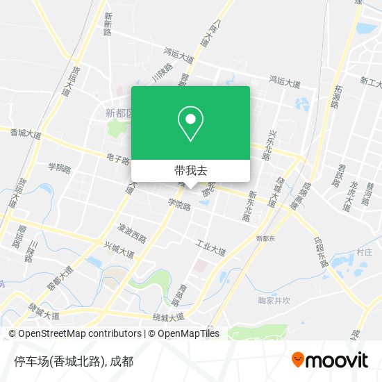 停车场(香城北路)地图