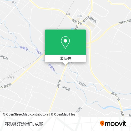郫彭路汀沙街口地图