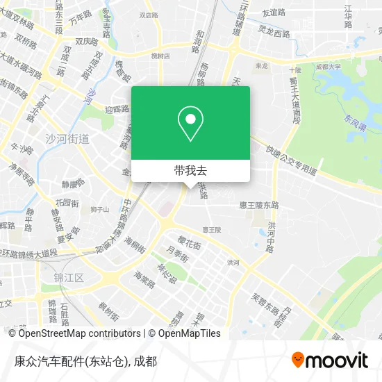 康众汽车配件(东站仓)地图