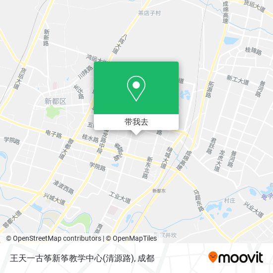 王天一古筝新筝教学中心(清源路)地图