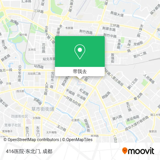 416医院-东北门地图