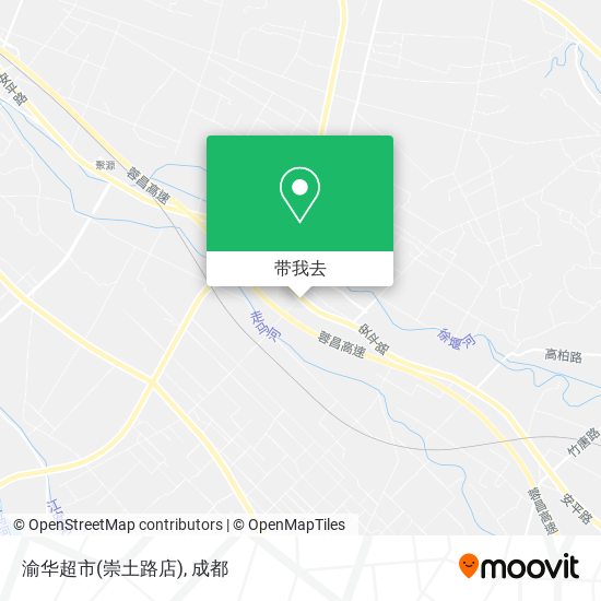渝华超市(崇土路店)地图