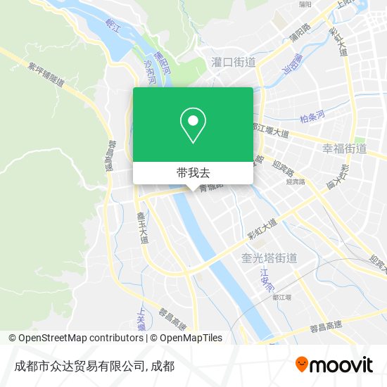成都市众达贸易有限公司地图
