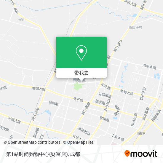 第1站时尚购物中心(财富店)地图