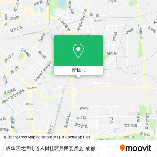 成华区龙潭街道从树社区居民委员会地图