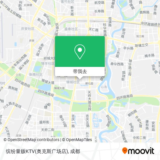 缤纷量贩KTV(奥克斯广场店)地图