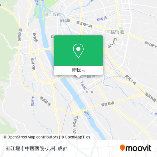 都江堰市中医医院-儿科地图