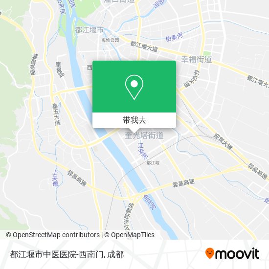 都江堰市中医医院-西南门地图