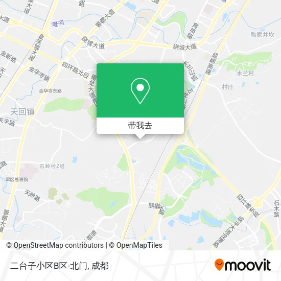 二台子小区B区-北门地图