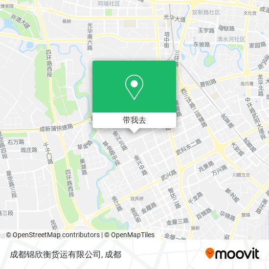 成都锦欣衡货运有限公司地图