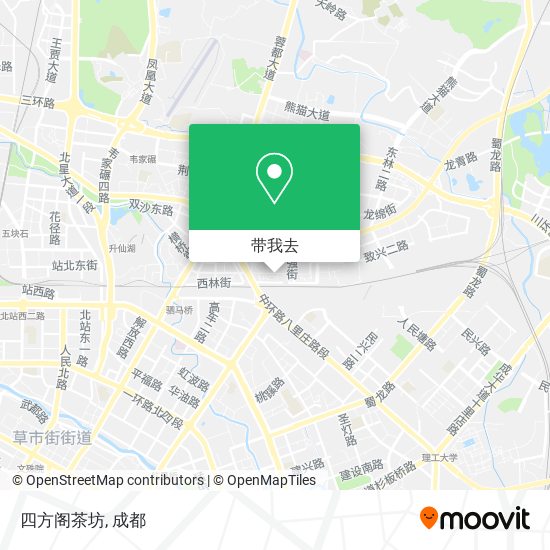 四方阁茶坊地图