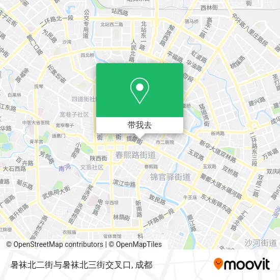 暑袜北二街与暑袜北三街交叉口地图