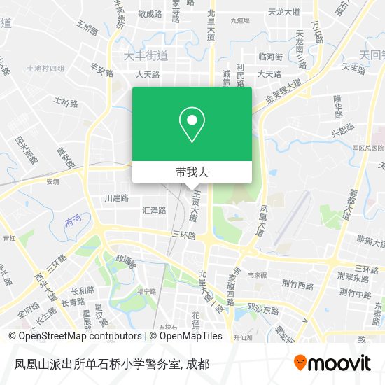 凤凰山派出所单石桥小学警务室地图