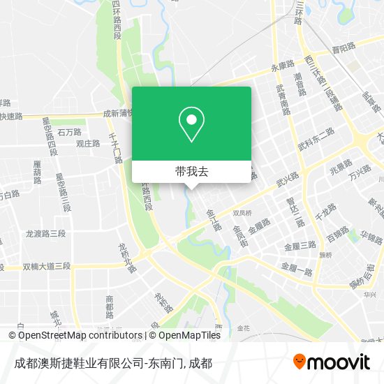 成都澳斯捷鞋业有限公司-东南门地图