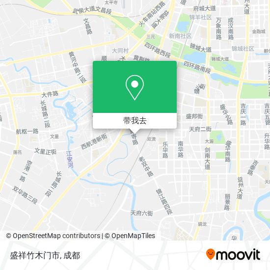 盛祥竹木门市地图