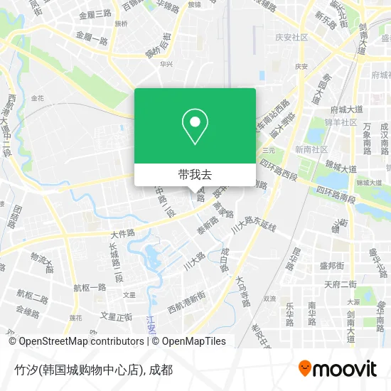 竹汐(韩国城购物中心店)地图