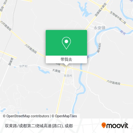 双黄路/成都第二绕城高速(路口)地图