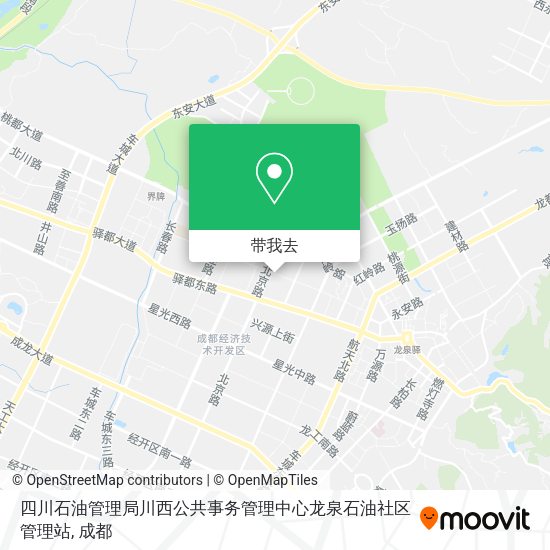 四川石油管理局川西公共事务管理中心龙泉石油社区管理站地图