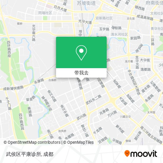 武侯区平康诊所地图