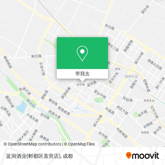 蓝洞酒业(郫都区直营店)地图