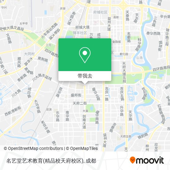 名艺堂艺术教育(精品校天府校区)地图