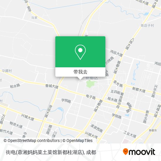街电(蓉湘妈妈菜土菜馆新都桂湖店)地图