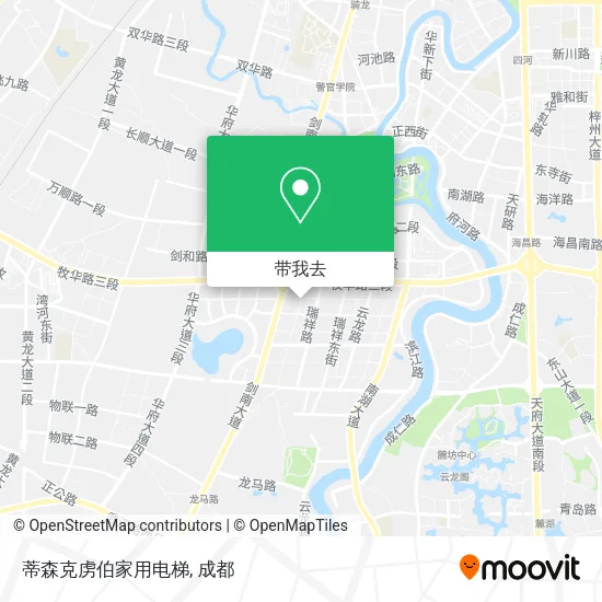 蒂森克虏伯家用电梯地图