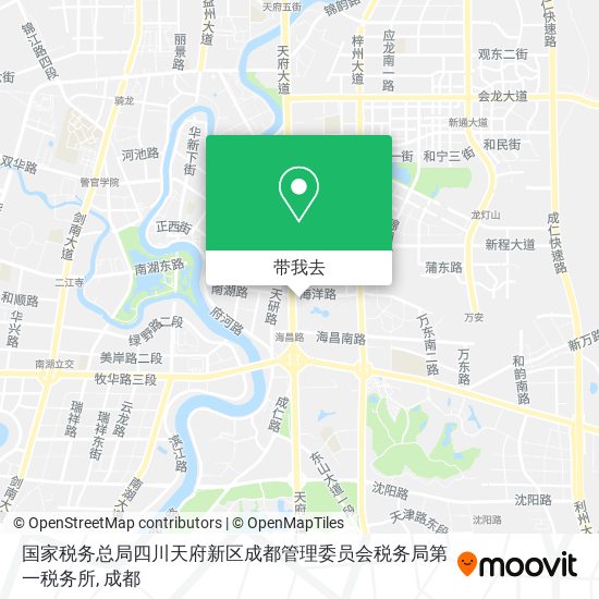 国家税务总局四川天府新区成都管理委员会税务局第一税务所地图