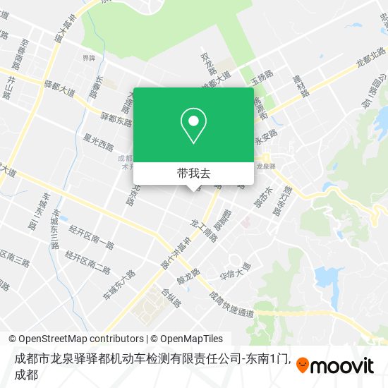 成都市龙泉驿驿都机动车检测有限责任公司-东南1门地图