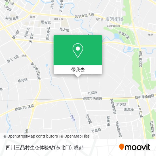 四川三品村生态体验站(东北门)地图
