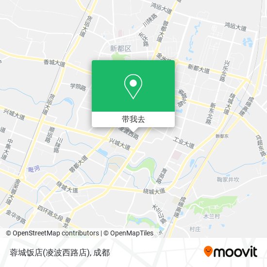 蓉城饭店(凌波西路店)地图