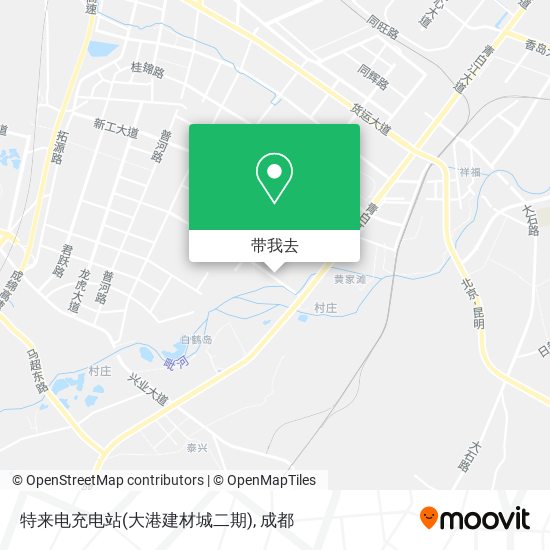 特来电充电站(大港建材城二期)地图