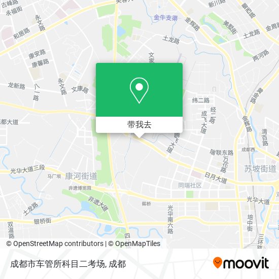 成都市车管所科目二考场地图
