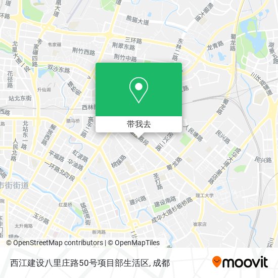 西江建设八里庄路50号项目部生活区地图