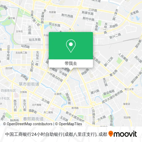 中国工商银行24小时自助银行(成都八里庄支行)地图