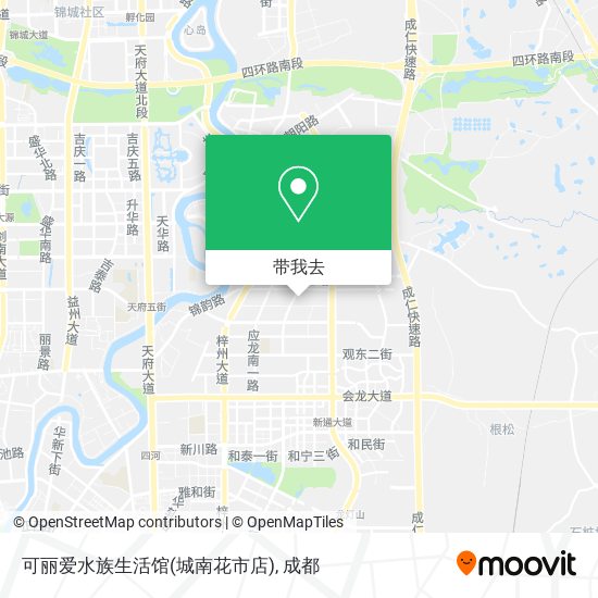 可丽爱水族生活馆(城南花市店)地图