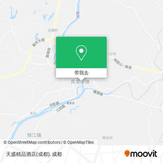 天盛精品酒店(成都)地图