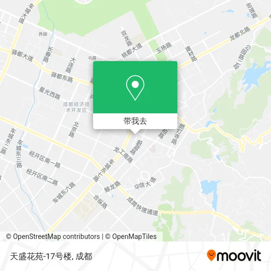 天盛花苑-17号楼地图