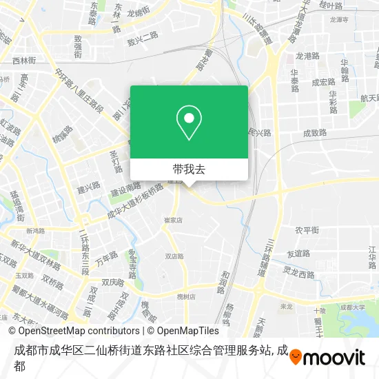 成都市成华区二仙桥街道东路社区综合管理服务站地图