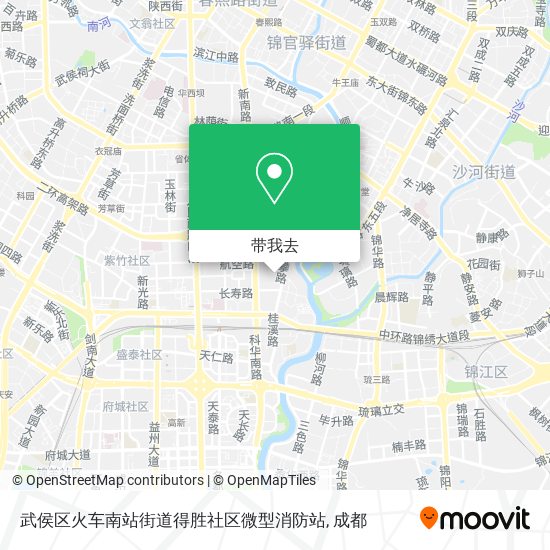 武侯区火车南站街道得胜社区微型消防站地图