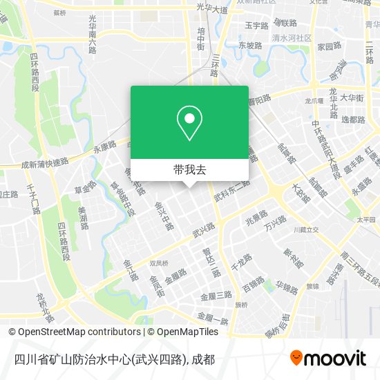 四川省矿山防治水中心(武兴四路)地图