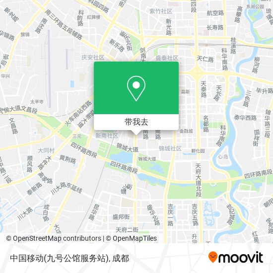 中国移动(九号公馆服务站)地图